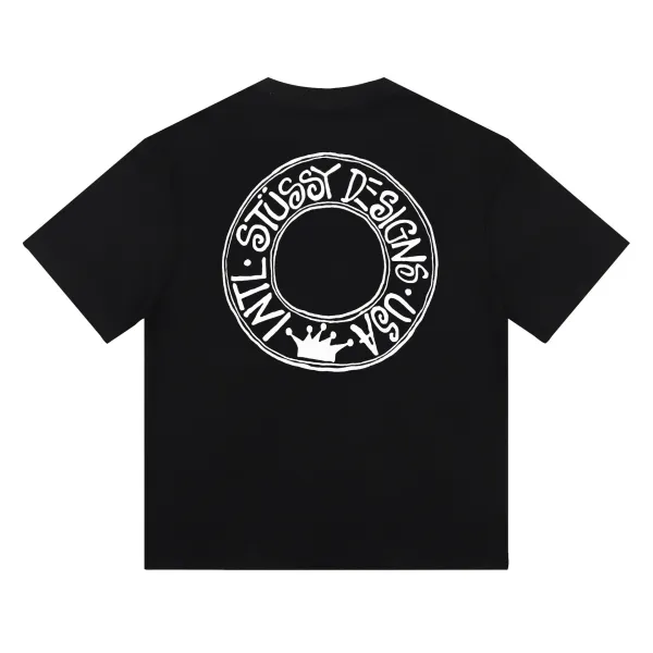 Stussy Graphic T-Shirt Collection Black/White Streetwear T-Shirt - 19