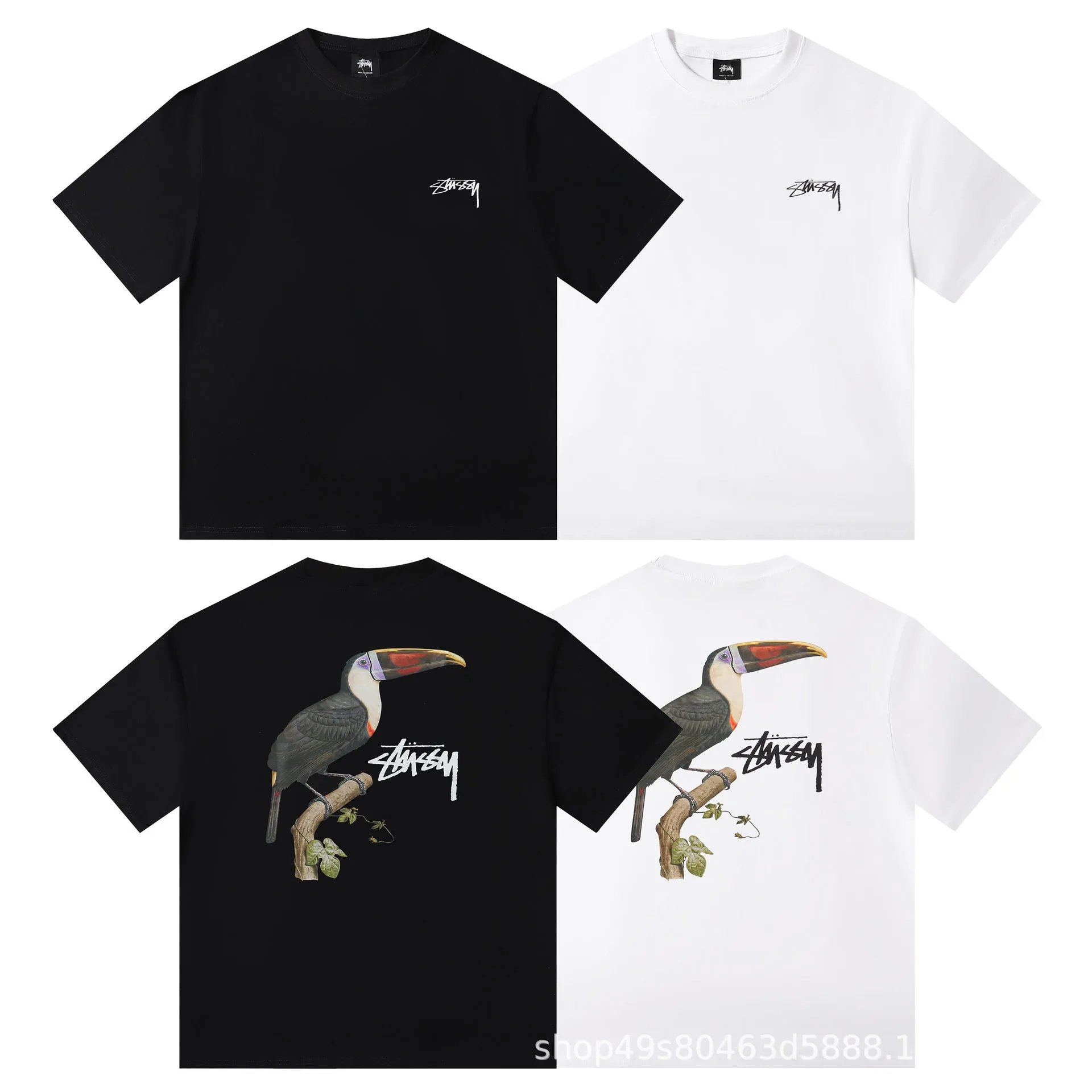 Stussy Tuff Stuff White Black Graphic Print Tee
