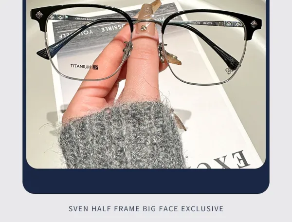 Titanium IP C4 Light Blue Silver Optical Glasses - 3
