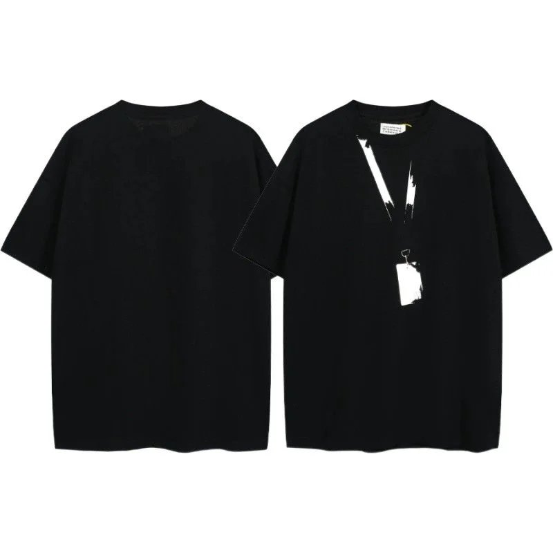 Maison Margiela Black Graphic Print T-Shirt Collection