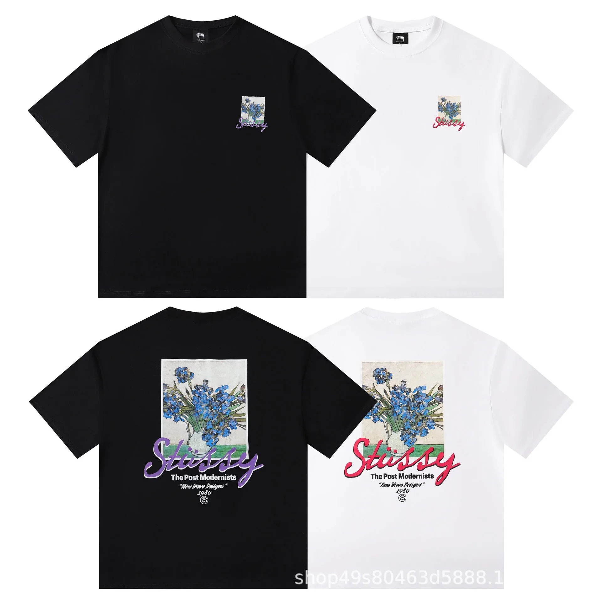 Stussy Tuff Stuff White Black Graphic Print Tee