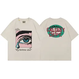 thumbnail for GALLERY DEPT TIDE correct version creative print European and American ins super hot fashion brand loose American T-shirt summer
