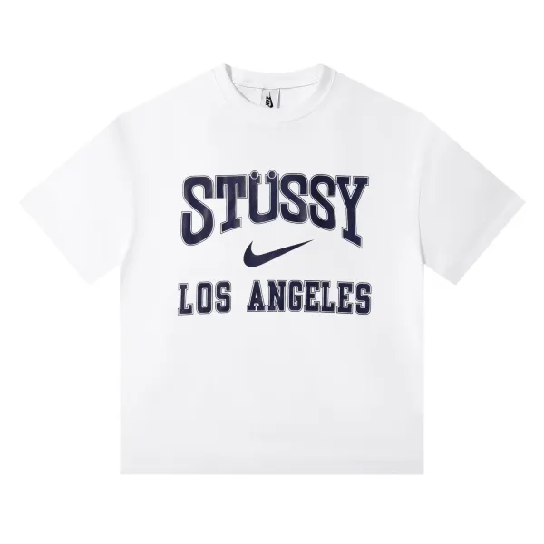 Stüssy x Nike Los Angeles White T-Shirt - 1
