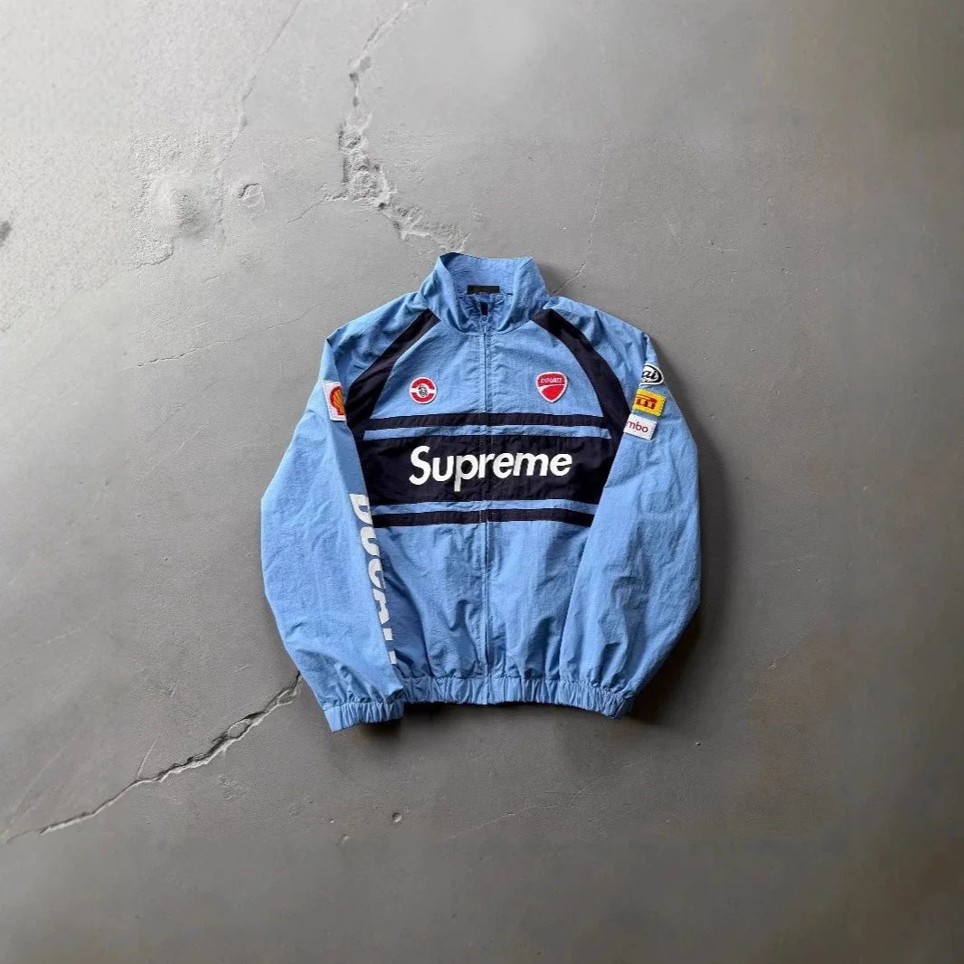 Supreme Jackets Zip-Up Football Track Jacket image 4