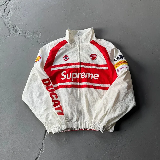 Supreme Jackets Zip-Up Football Track Jacket product detail image 12