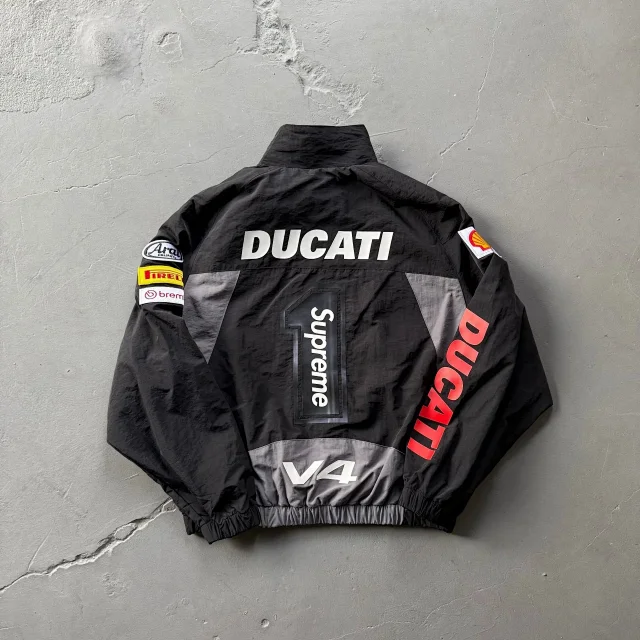 Supreme Jackets Zip-Up Football Track Jacket product detail image 10