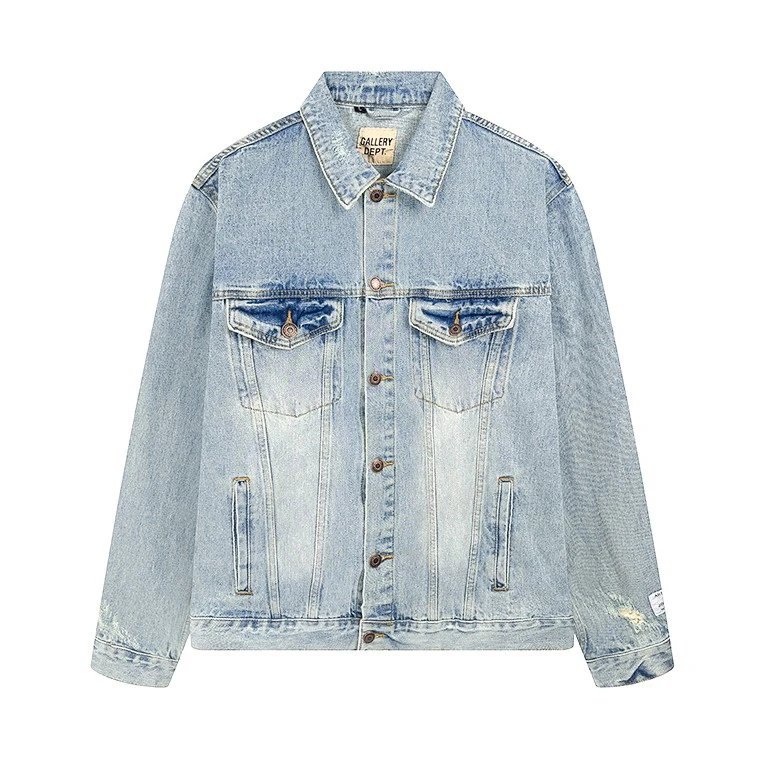 Denim Jacket Gallery Dept. Blue Distressed Oversized