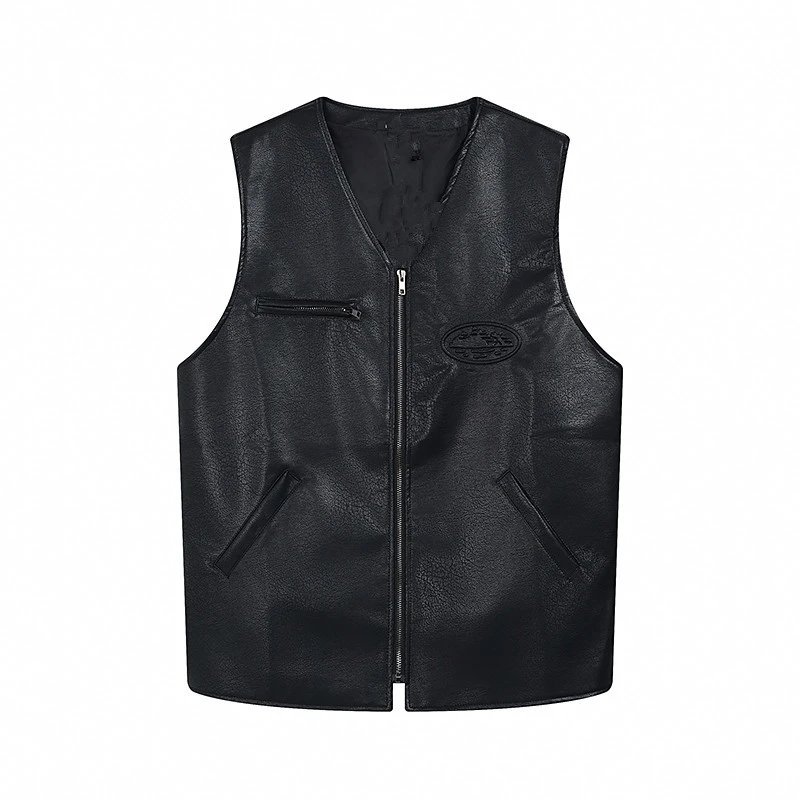 Leather Vest Black
