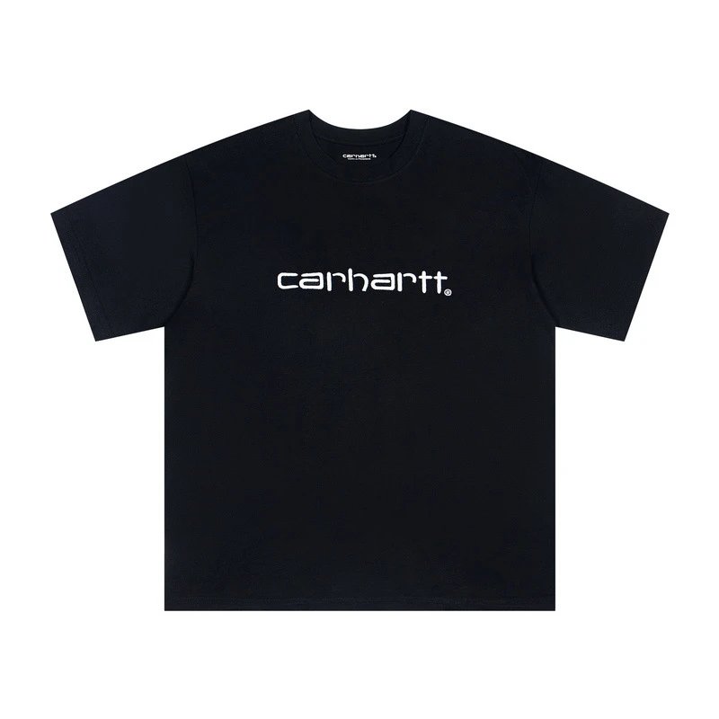 Black Embroidered White Letters