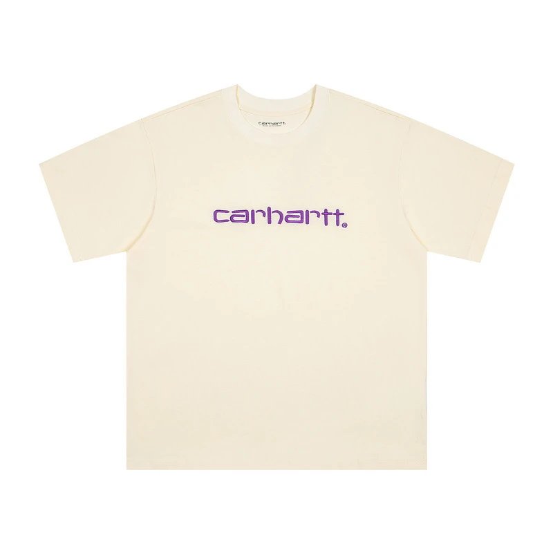 Apricot Embroidered Purple Letters