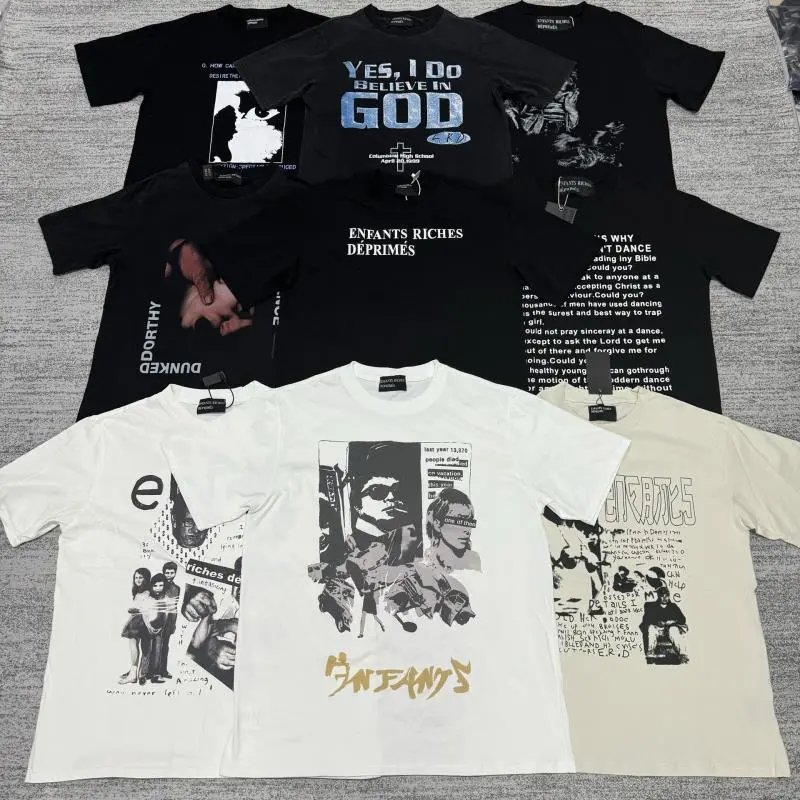 High Street Loose American T-Shirt-MLMLSPTS0303