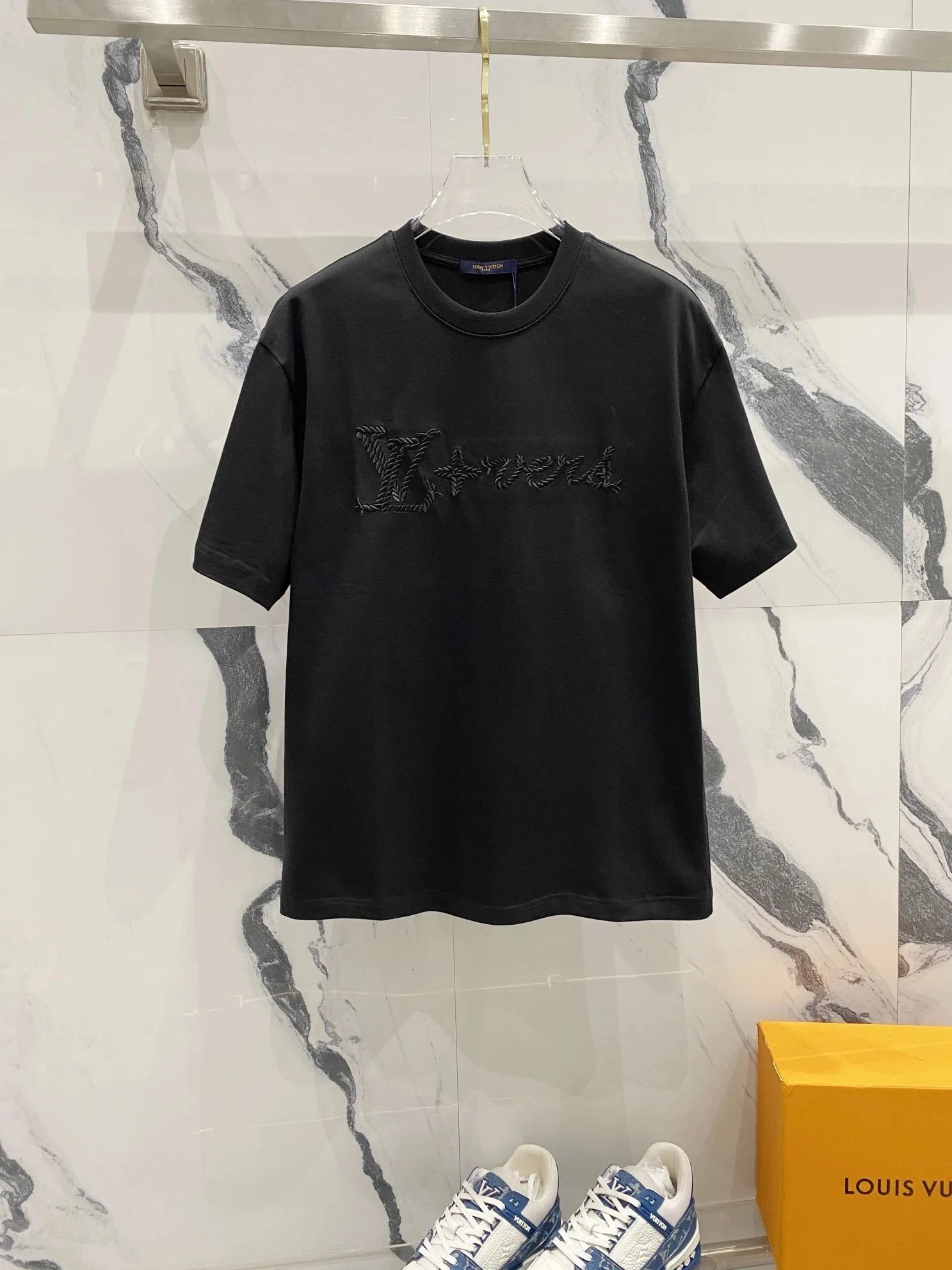 Louis Vuitton T-Shirts Short-Sleeve Logo and Monogram Designs — 36