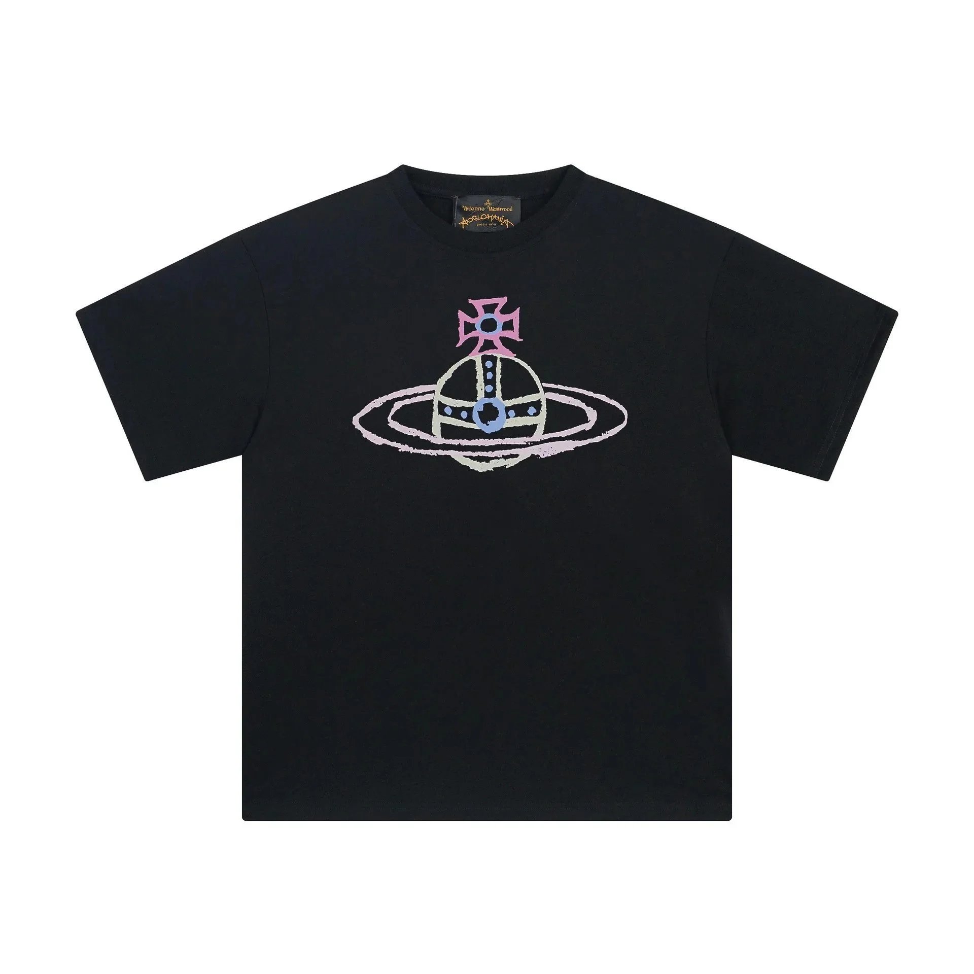 Vivienne Westwood T-Shirts Orb logo graphic short-sleeve T-shirt — 2505 black