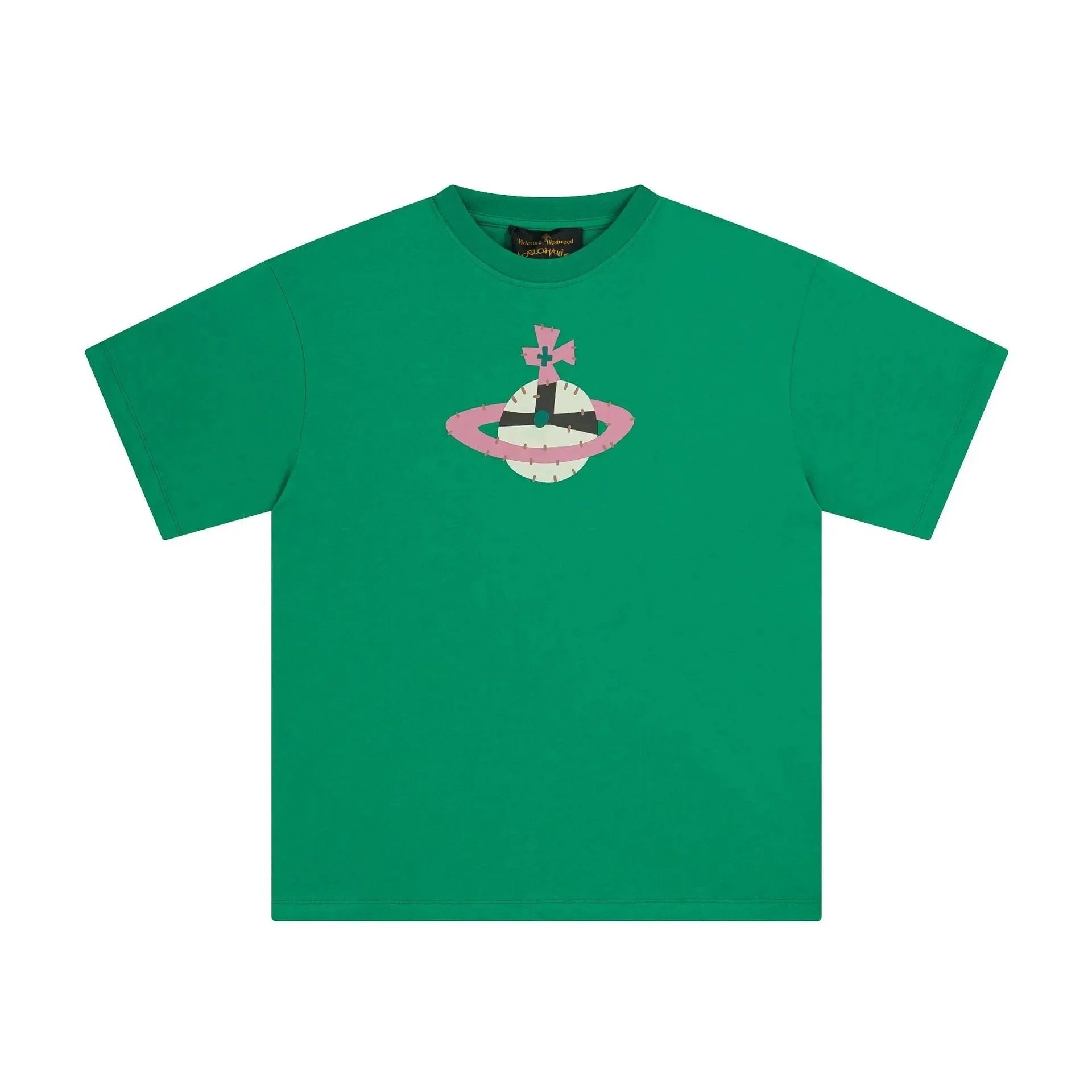 Vivienne Westwood T-Shirts Orb logo graphic short-sleeve T-shirt — 2501 green