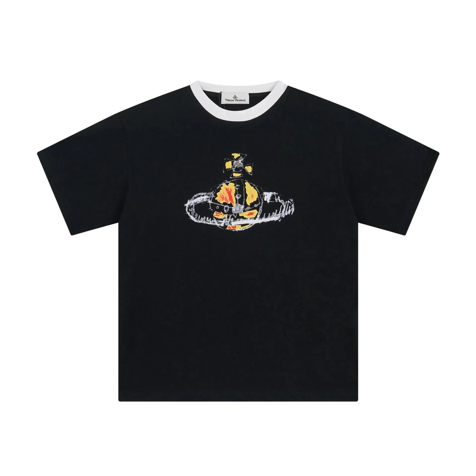 Vivienne Westwood T-Shirts Orb logo graphic short-sleeve T-shirt — 2504 black