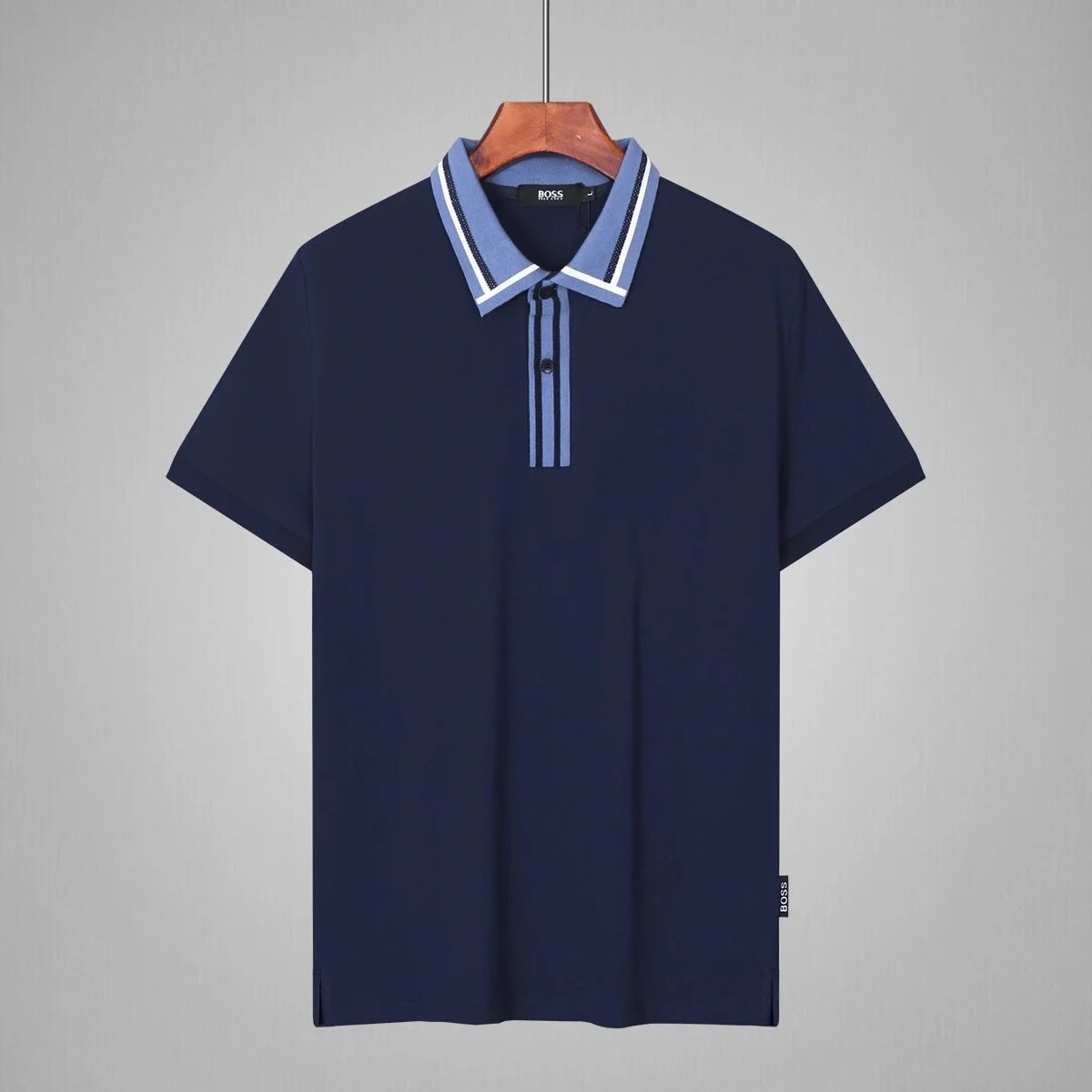 BOSS Shirts Short-Sleeve Contrast-Trim Polo — 2
