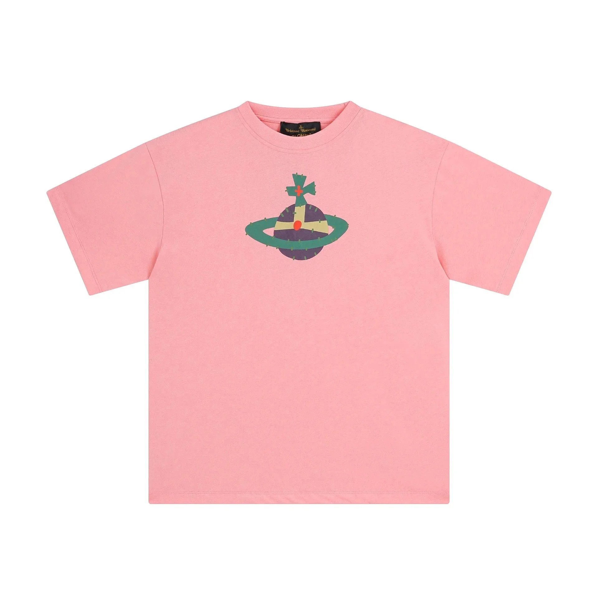 Vivienne Westwood T-Shirts Orb logo graphic short-sleeve T-shirt — 2501 Pink