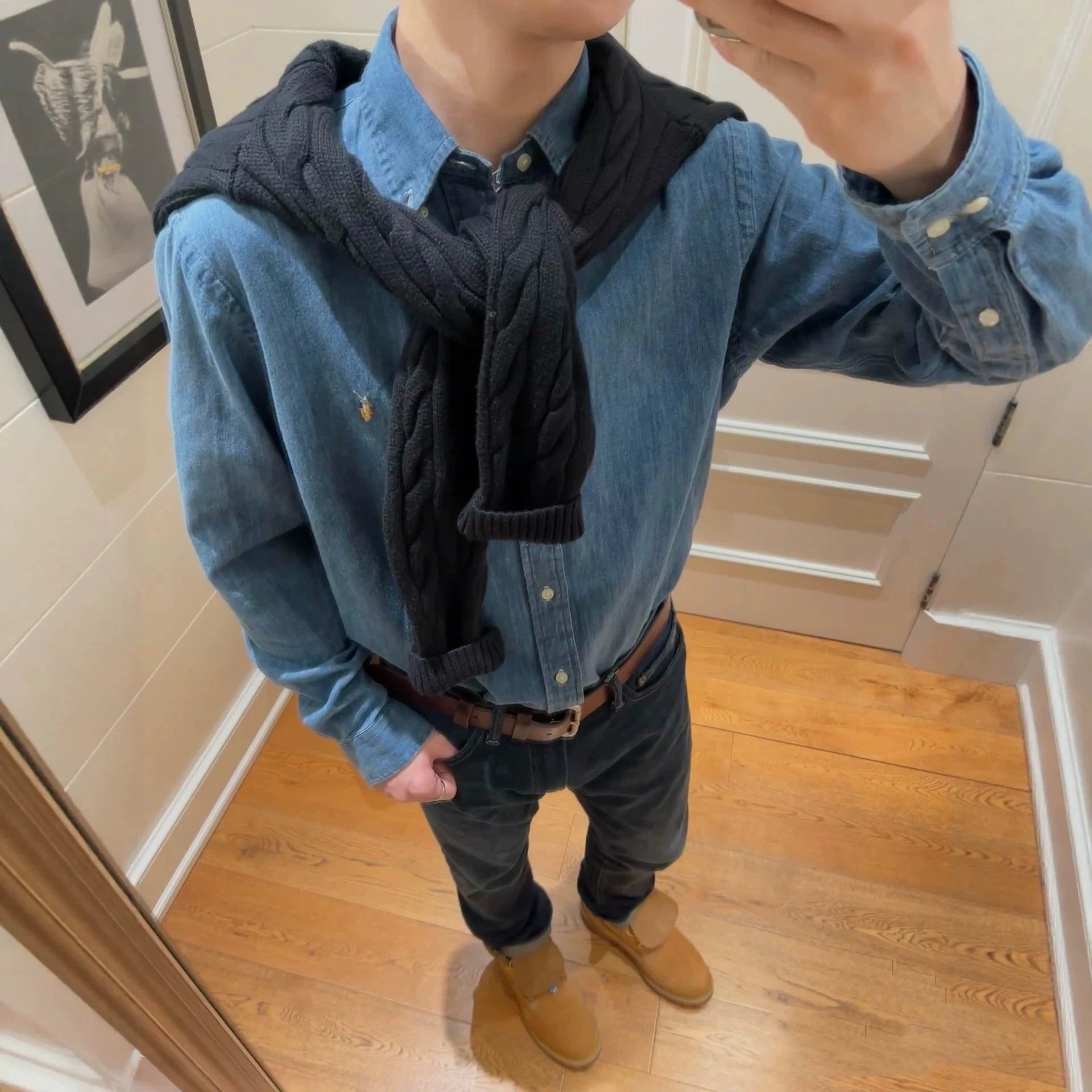 RL Classic Athletic Denim Shirt Jacket
