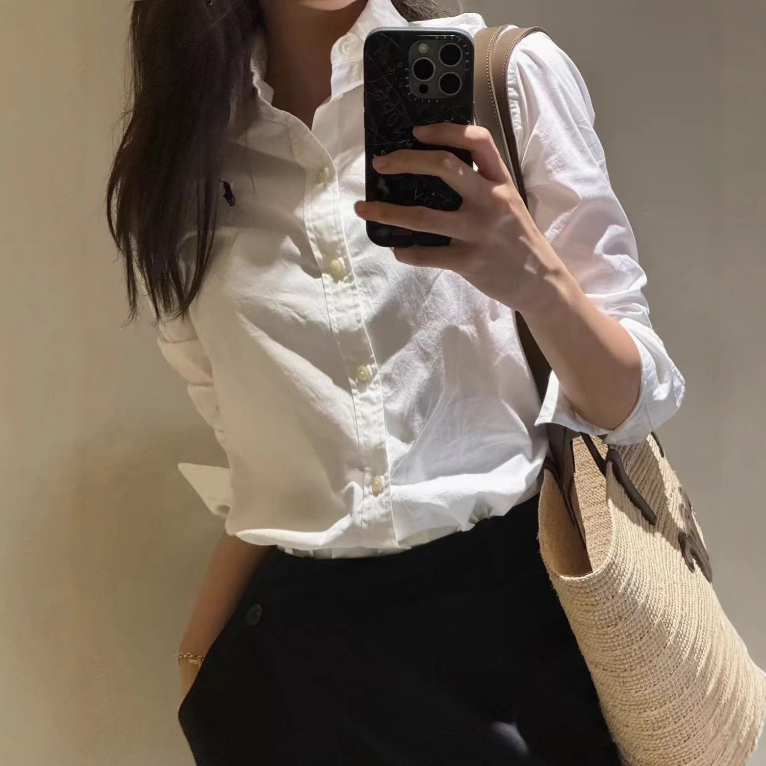 Polo Ralph Lauren White Button