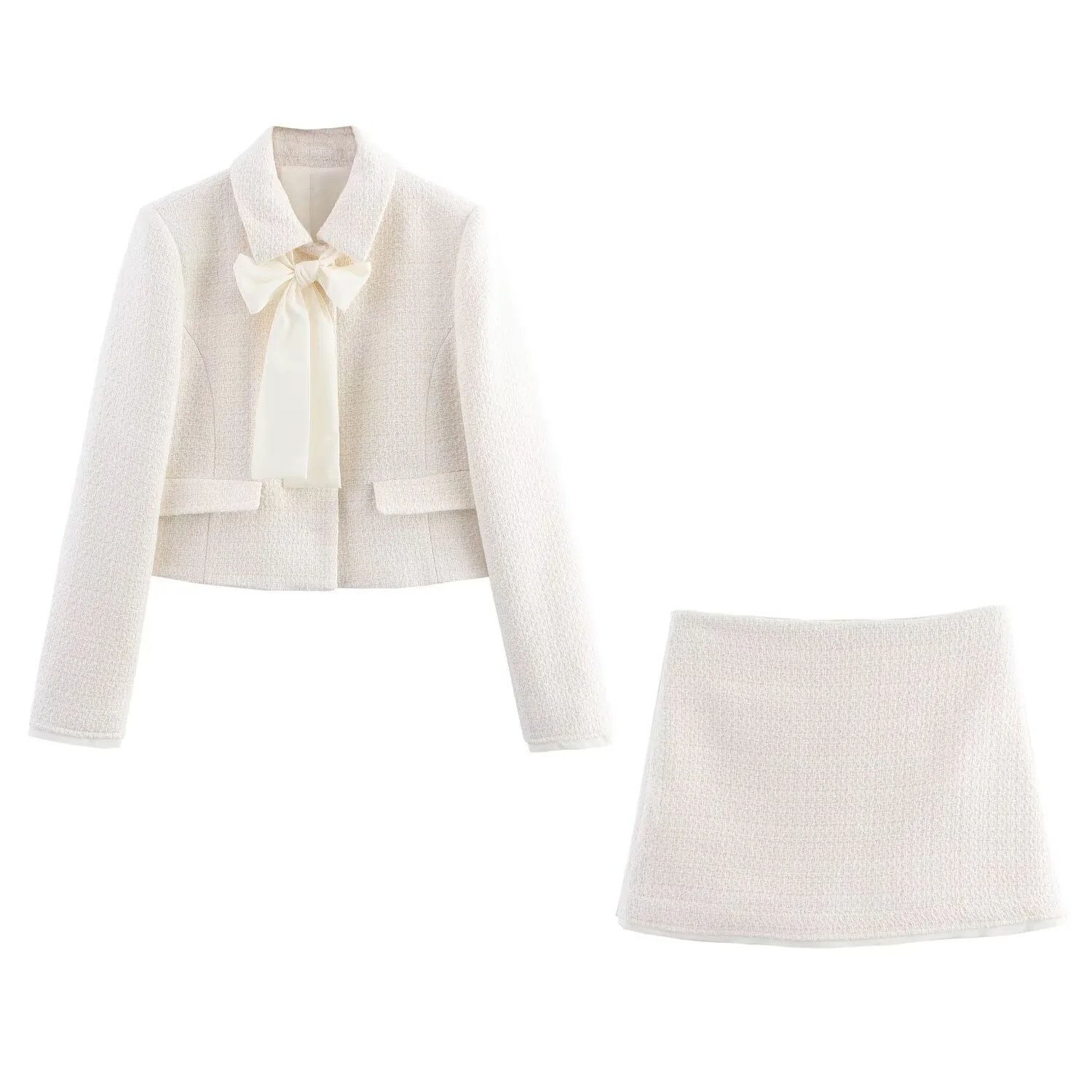 2026 Autumn Fashion Cozy Wool Blazer and Skirt