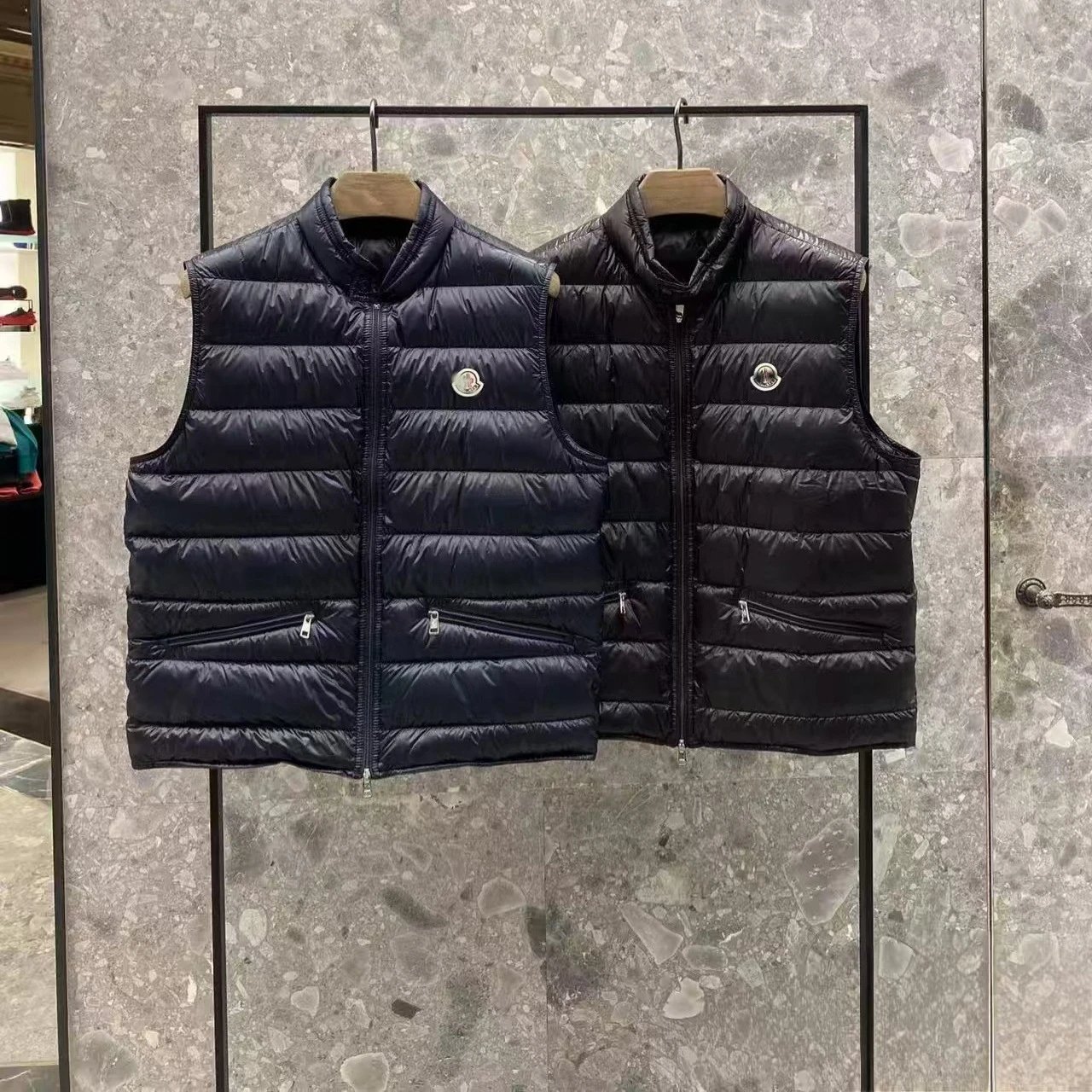 M Brand Performance Athletic Black Down Jacket