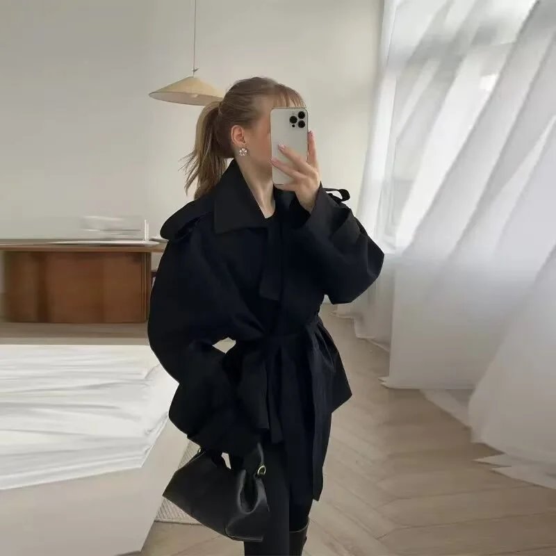 Women's Autumn Casual Short Windbreaker with B