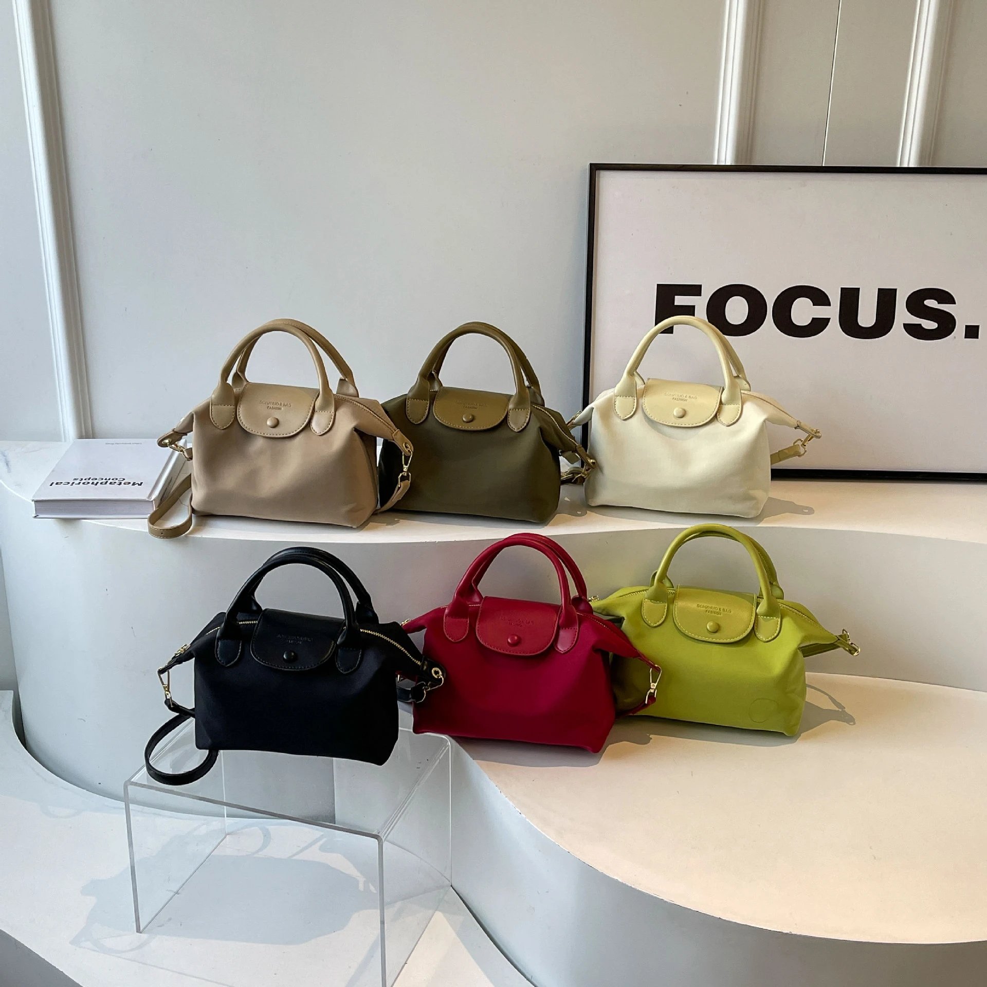 New Trendy Lightweight Nylon Crossbody Bag