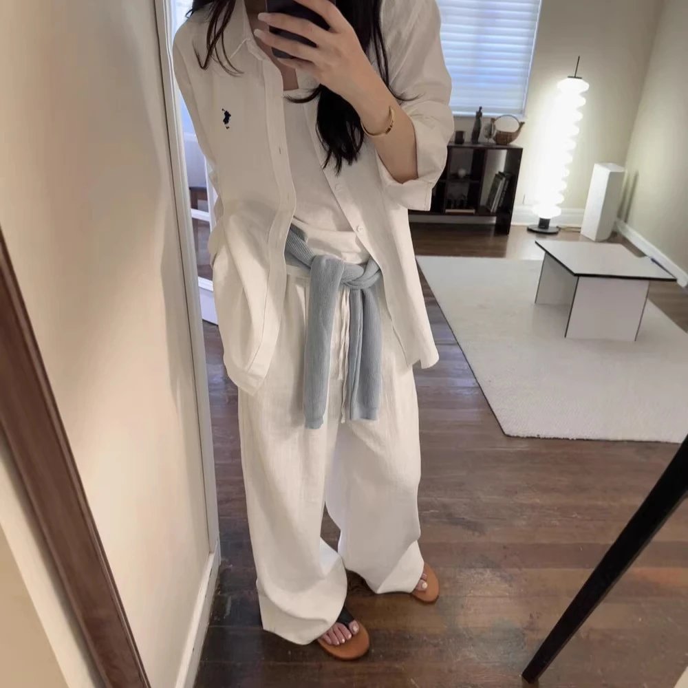 Polo Ralph Lauren White Wide-L