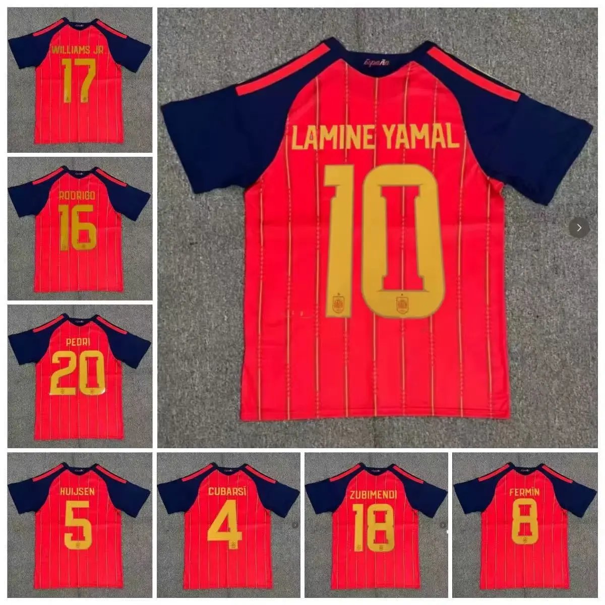 Spain Home Fan Jersey Athletic Football Shirt
