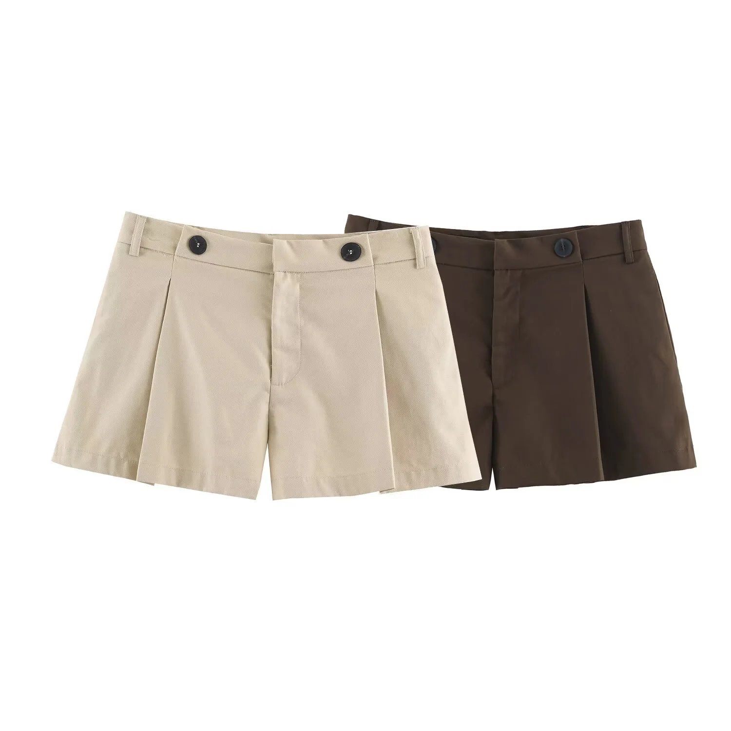 High Waist Pleated Shorts