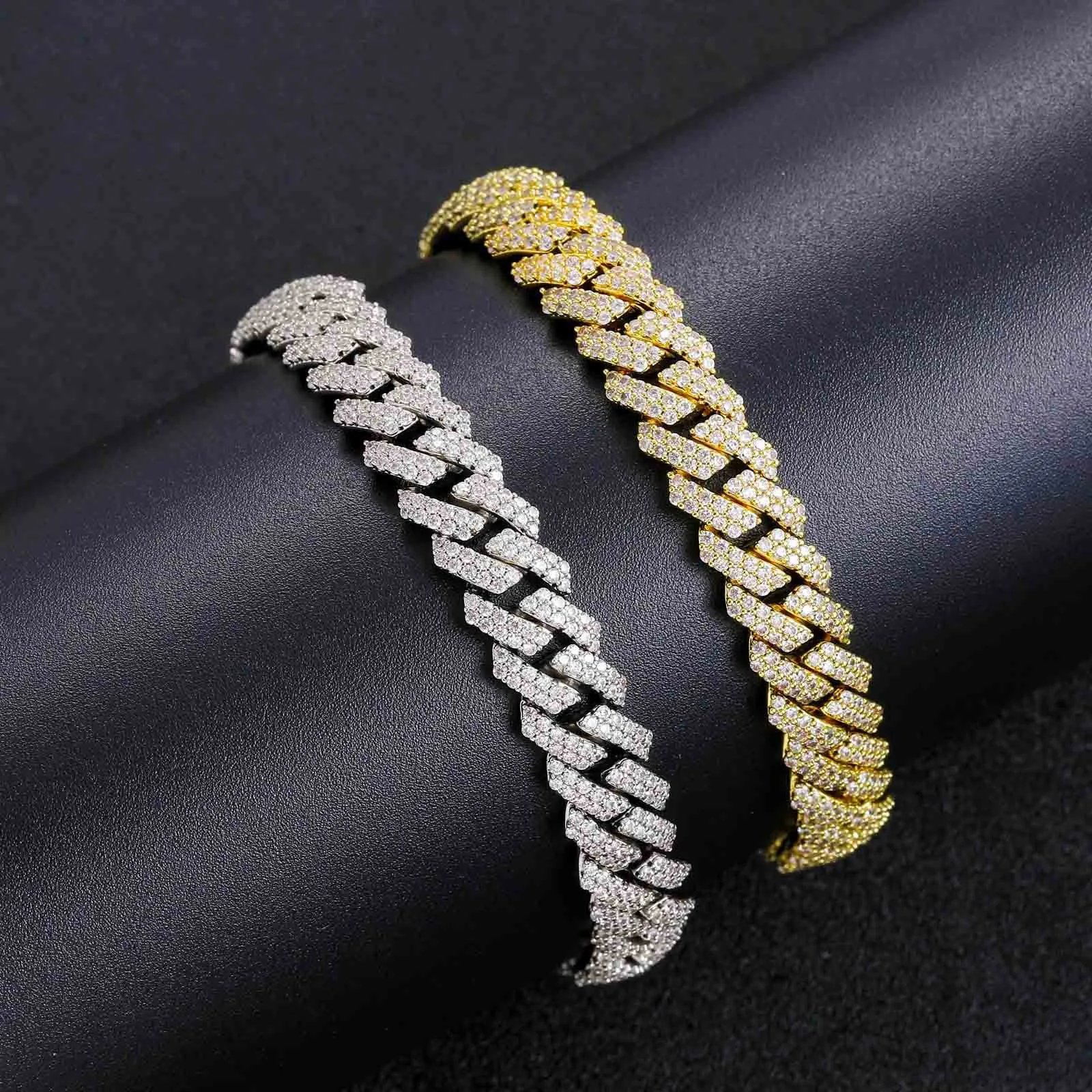 Men's Copper Zirconium Chain Trendy Hip Hop Je