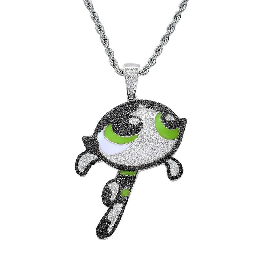 Hip Hop Cartoon Pendant Necklace
