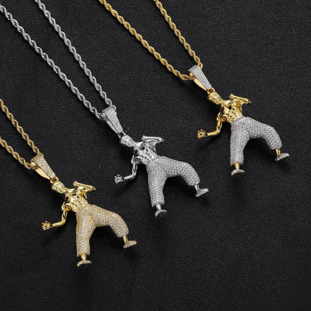 Male Hip Hop Necklace Performance Style
