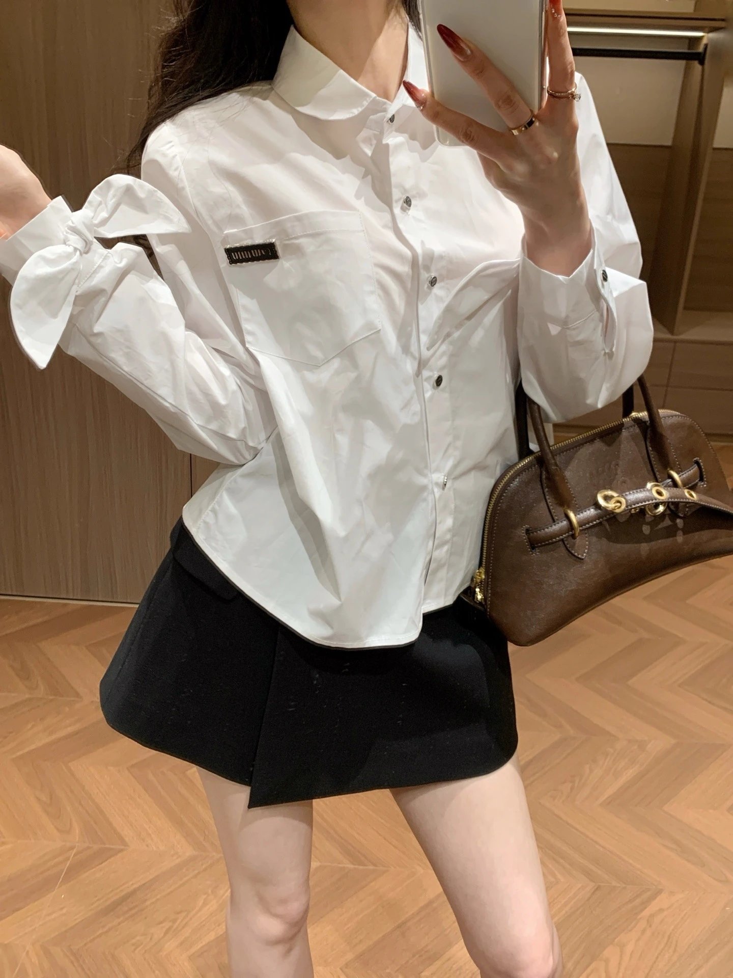 Miu Miu Oversized Shirt White - 3