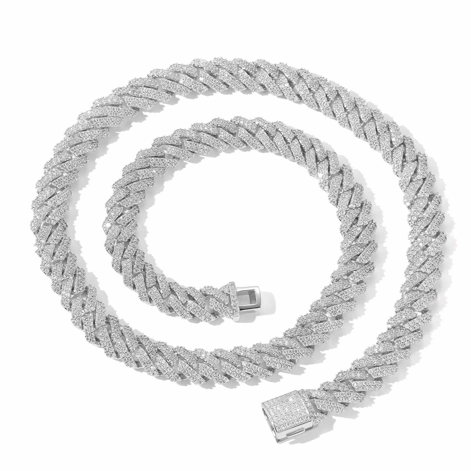 Men Hip Hop Cuban Chain Necklace 10mm Zircon