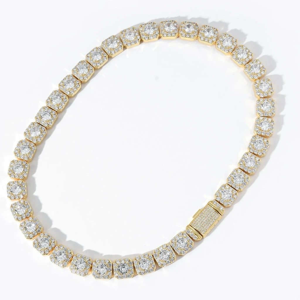 Ice Chain Big Zircon Hip Hop Pendant Necklace 