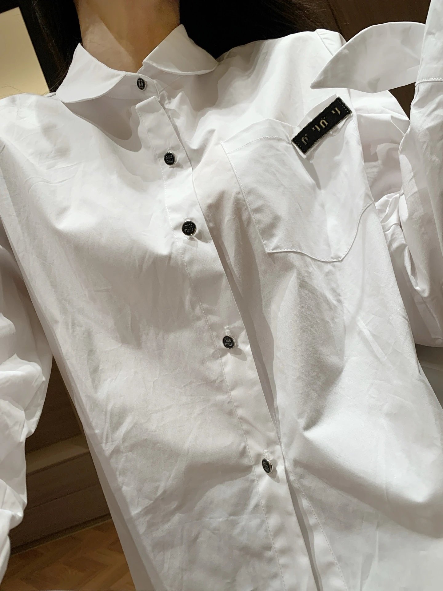 Miu Miu Oversized Shirt White - 2