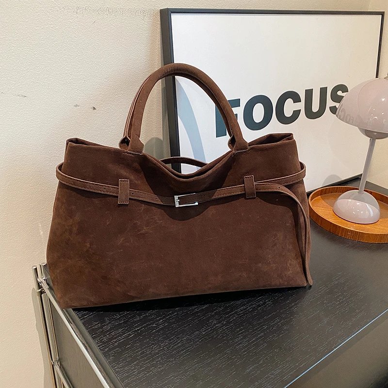 Large Faux Fur Crossbody Bag