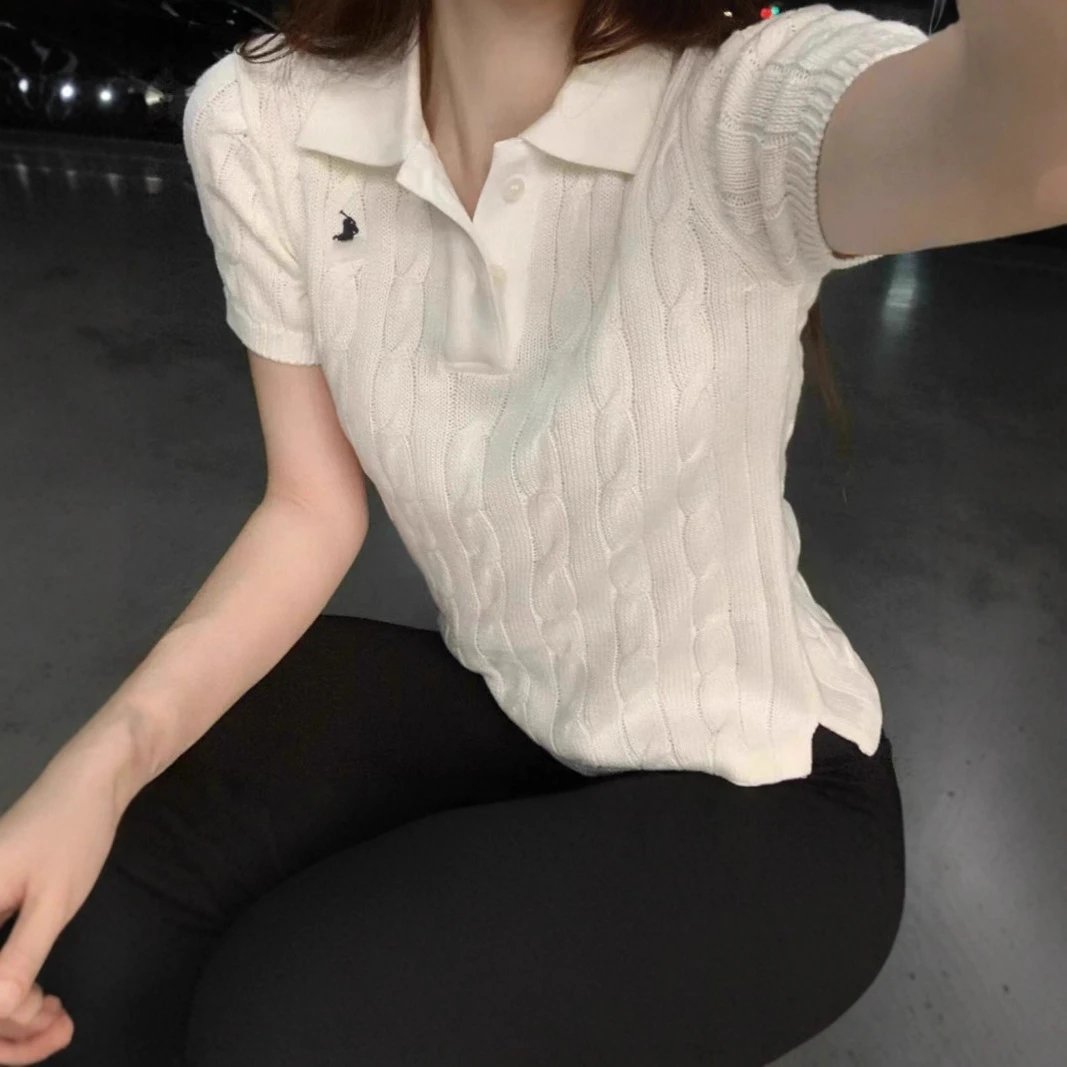 Polo Ralph Lauren White Knit P