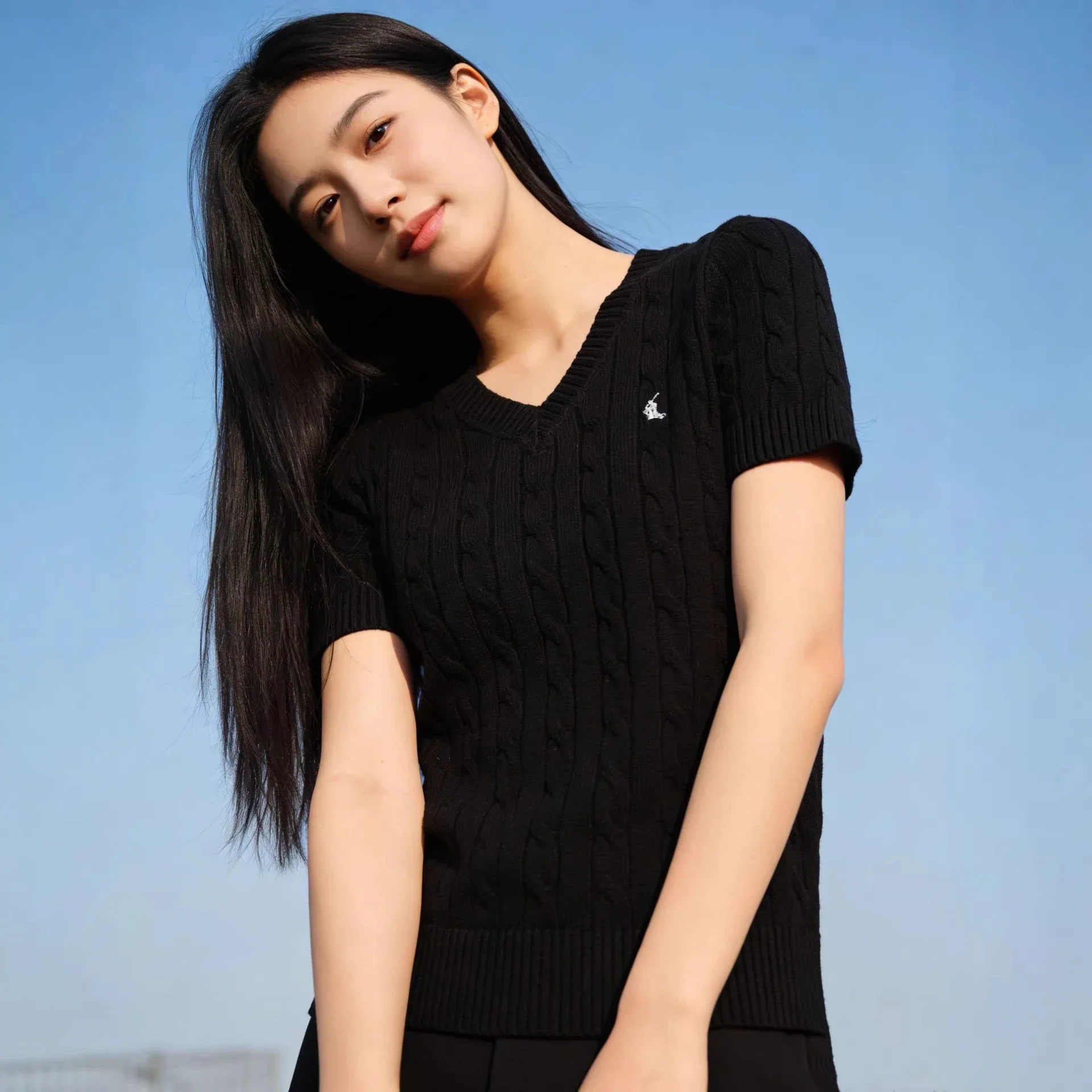 1to1reps Hoodies/Sweaters fashion reps product 高品质/RL经典款小马刺绣V领麻花套头毛