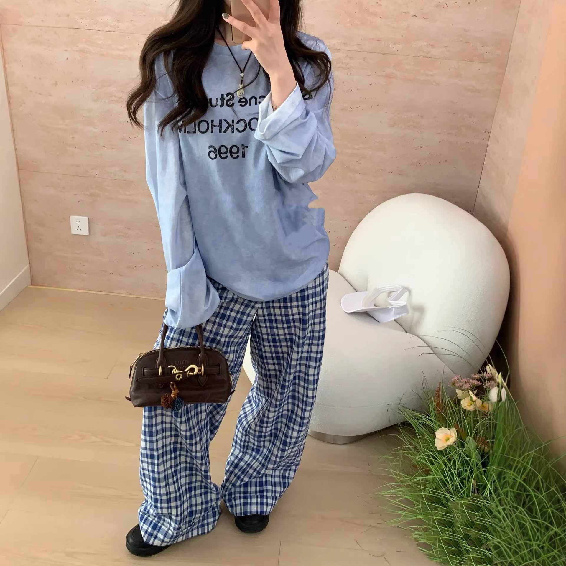 Acne Studios Plaid Trousers - 005140