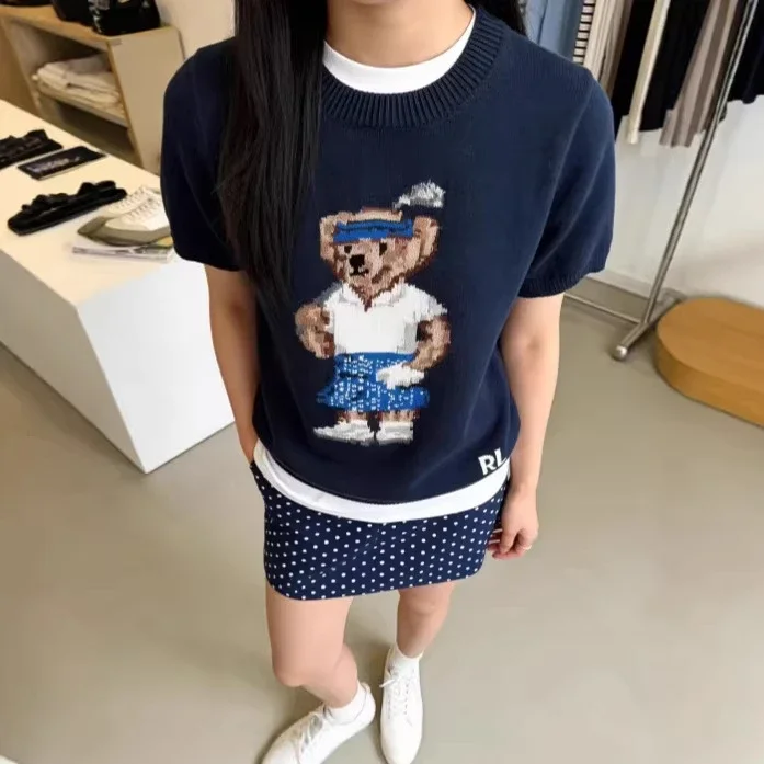 1to1reps Hoodies/Sweaters fashion reps product 可扫码跨境高品质R~L新款小熊重工卡通圆
