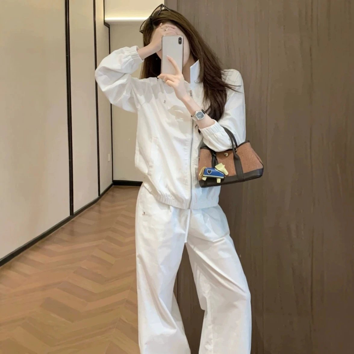 Women Performance Athletic Long Jacket Suit