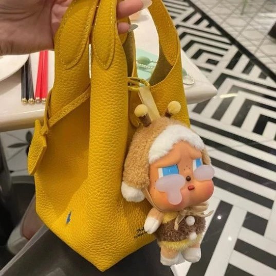 RL Premium Leather Water Bucket Bag Trendy Han