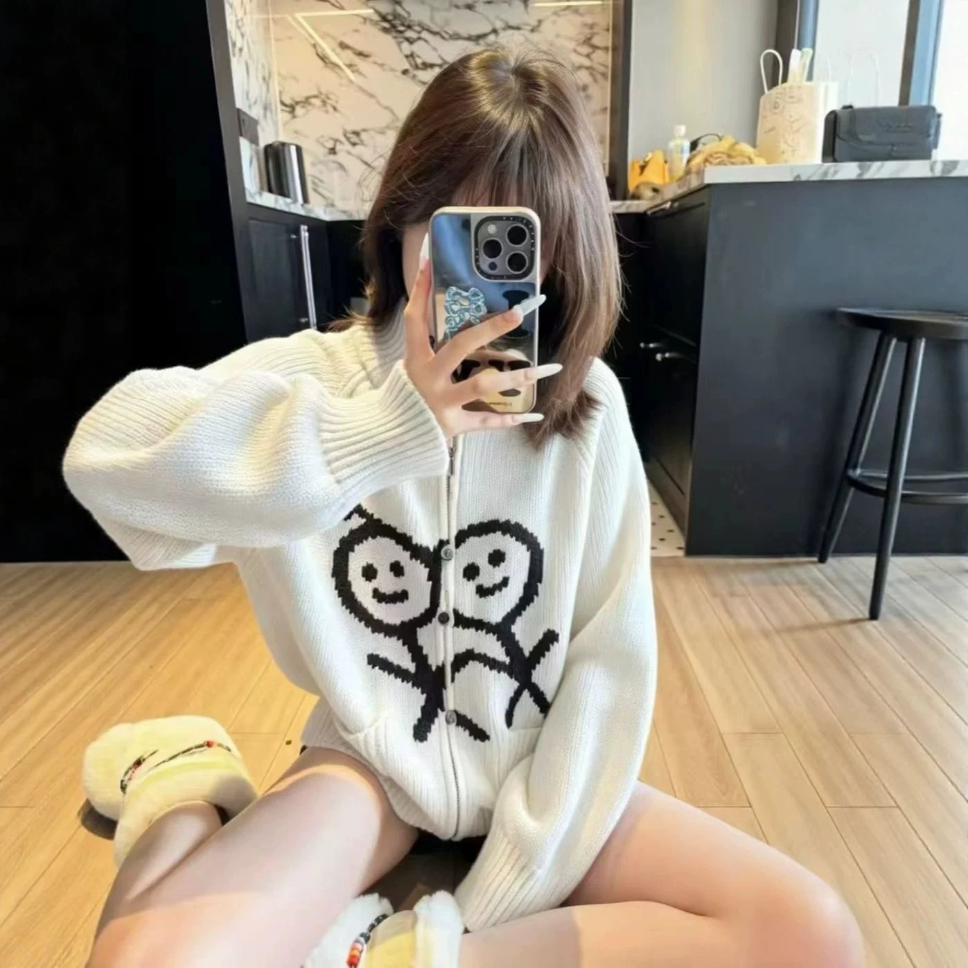 Women Performance Athletic Knit Sweater