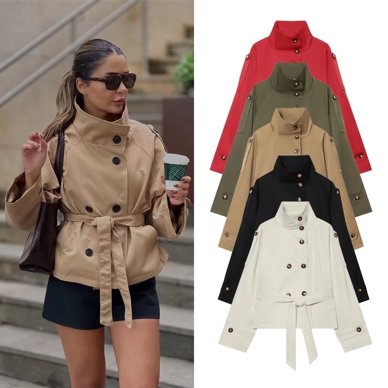 Women Vintage Style Double Breasted Waistcoat 