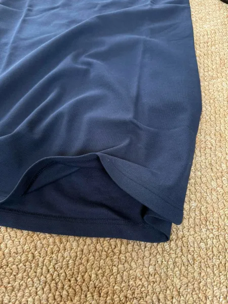 Fred Perry Polo Dress Navy with Gingham Collar and Cuffs - 12