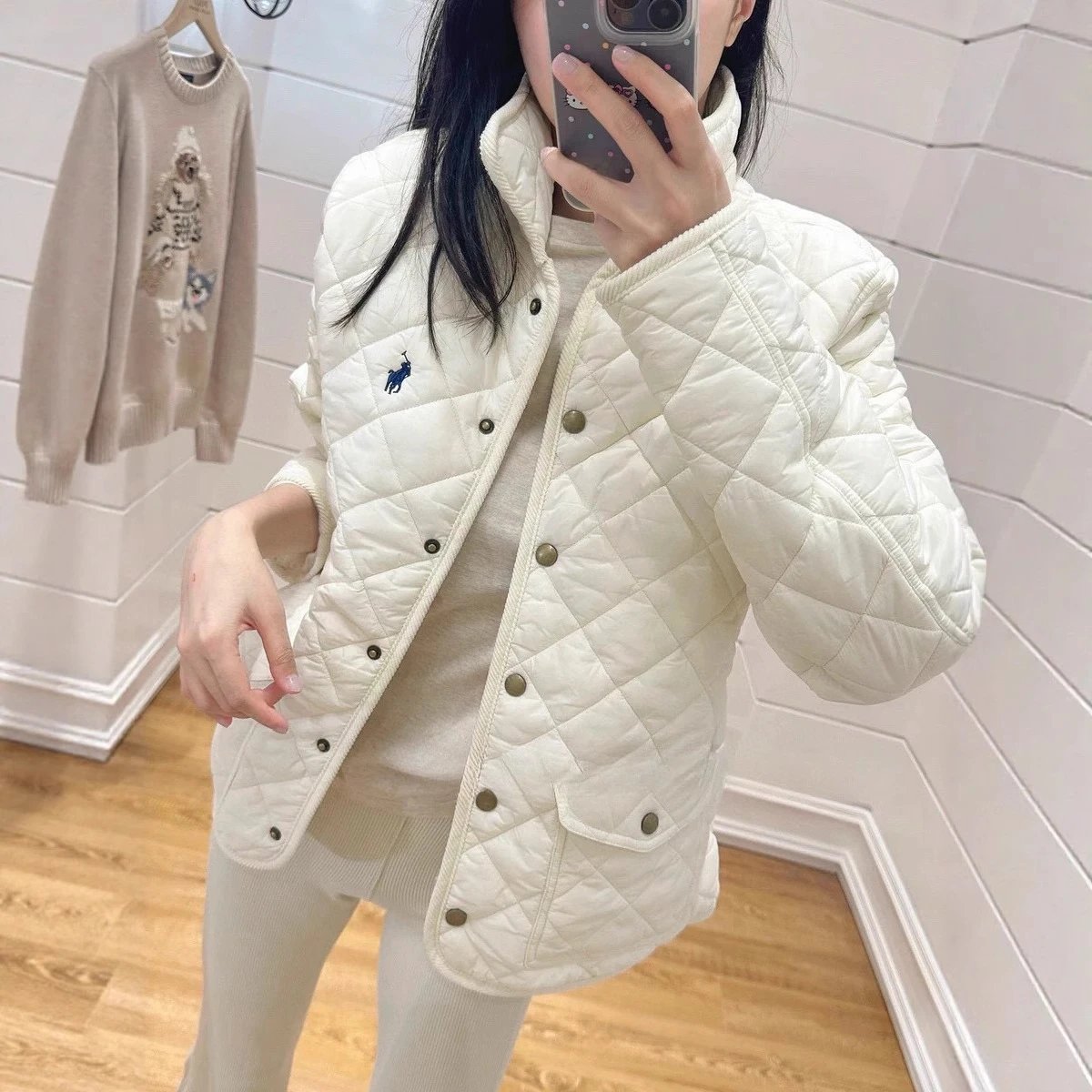 Polo Ralph Lauren White Quilte