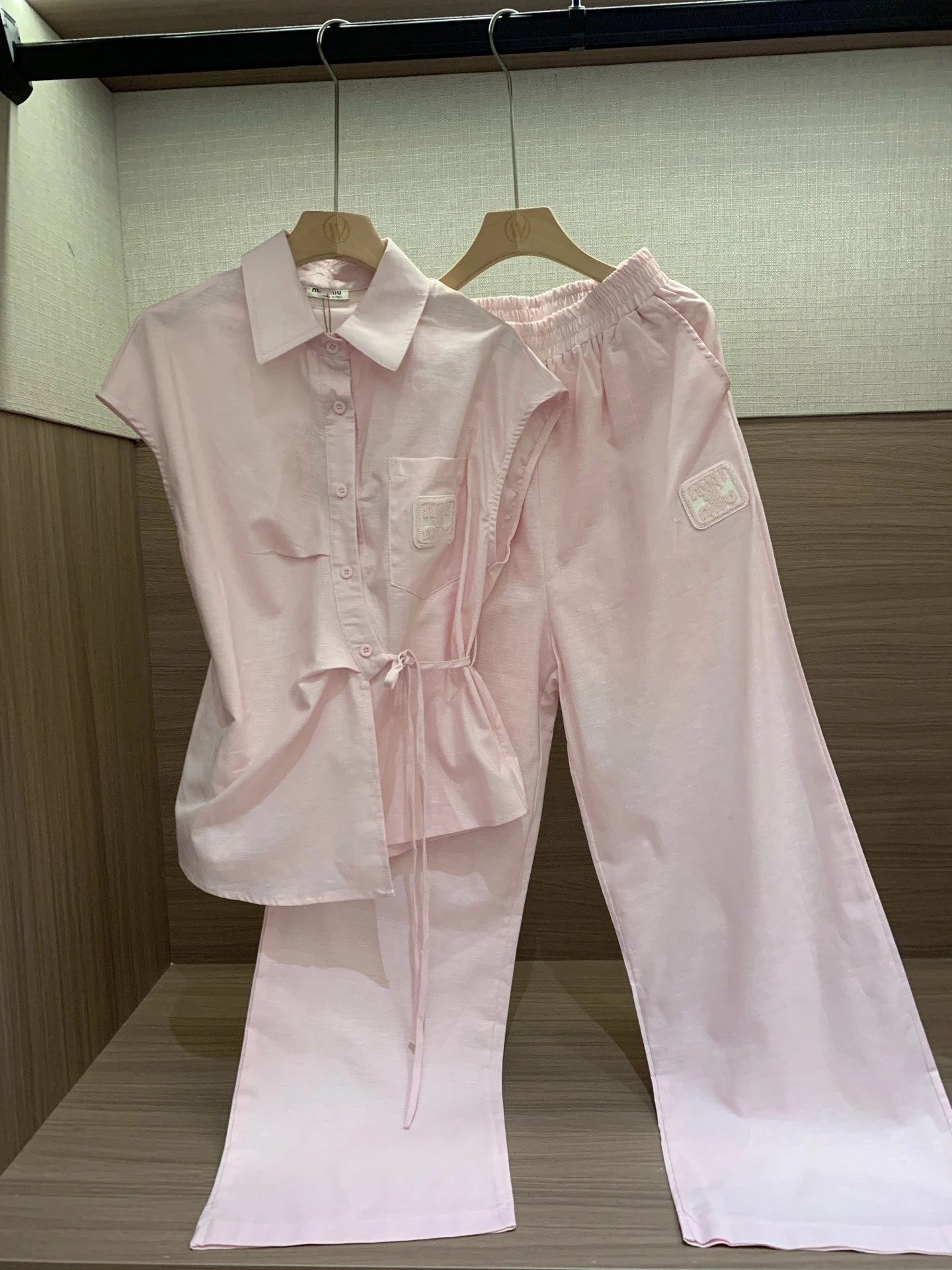 UMA WANG Off-White Shirt and Pants Set - 8