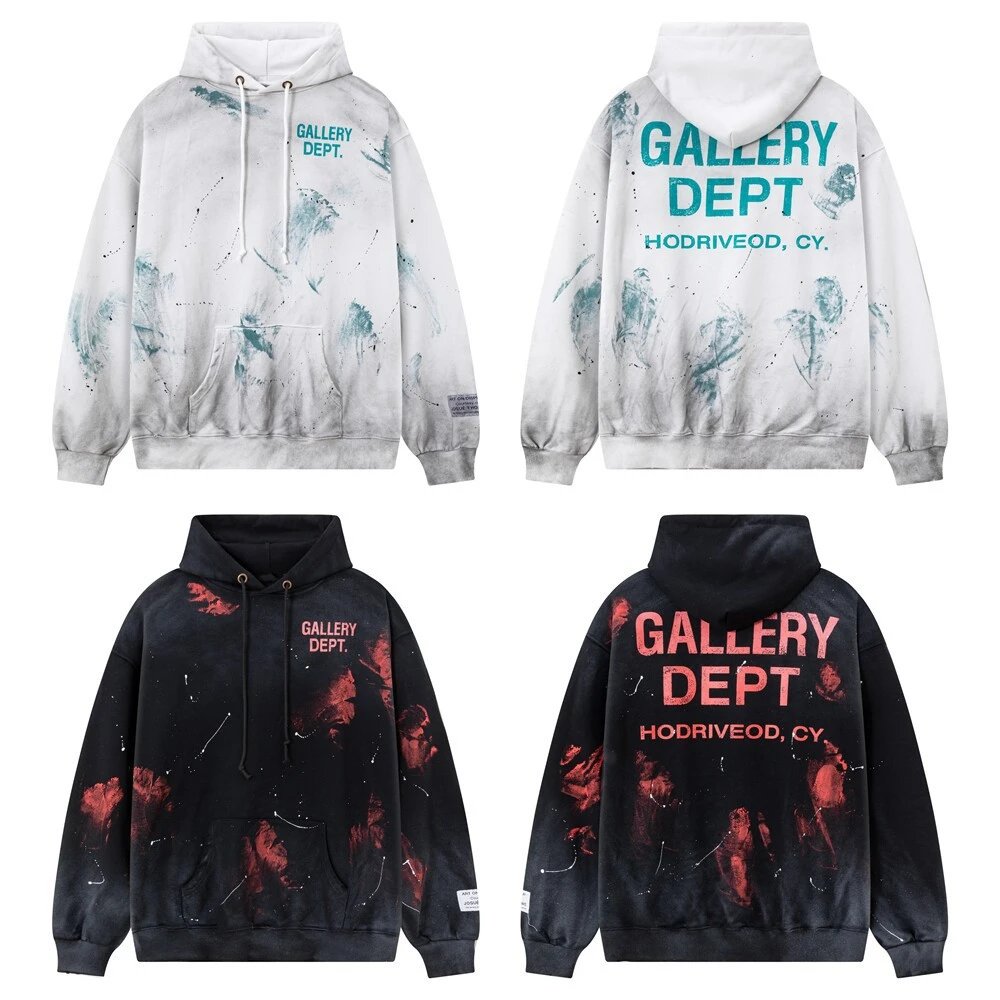 Gallery Dept Athletic Hoodie Vintage Letter Pr